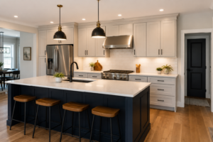 Modern kitchen remodeling project by Hanson Home Works Inc in Morgan County