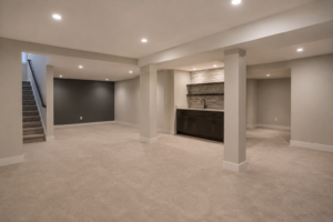 Finished basement renovation by Hanson Home Works Inc in Davis County